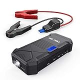 TENKER 600A Peak 14000mAh Portable Car Jump Starter (for 5.0L Gas &3.5L Diesel Engine), Auto Battery Booster Power Pack with Dual Smart Charging Ports