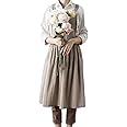 SF-ZXTINP Cotton and linen Kitchen Cooking Aprons Dress for Women with Pockets Cute for Baking Painting Gardening Cleaning