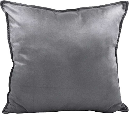 ZEALAX Set of 2 Decorative Throw Pillow Covers Comfortable Cushion Covers Pillowcases for Sofa Couch Home Decor, 18 x 18 inches, Gray