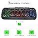 Rii RK903 Large Size Multiple Colors Rainbow LED Backlit Mechanical Feeling USB Wired Multimedia Gaming Keyboardthumb 4