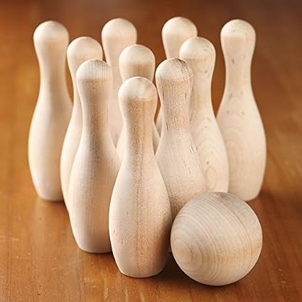 wooden bowling