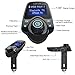 Bluetooth FM Transmitter, LeFun Wireless in-Car FM Modulator Car Kit Radio Adapter, Bluetooth Receiver with USB Car Charger, AUX Input, MP3 Player Support TF Card and USB-Stick