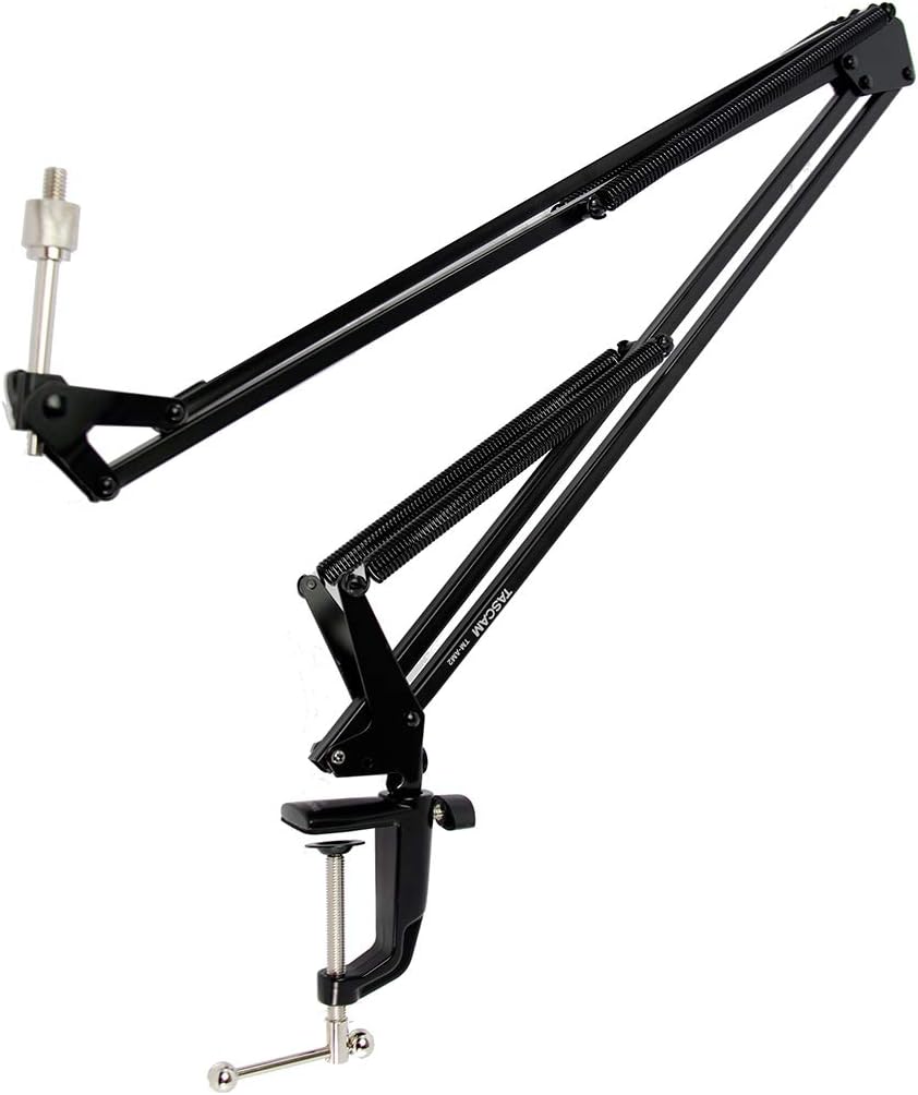 TASCAM TM-AM2 Scissor Arm Microphone Stand, Black - Image 3
