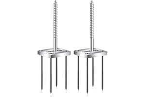 Gorilley Wood Handrail Installation Hardware Work Newel Post Fastener Mounting Kit 2 Sets for Staircase, Finished Floor Proje