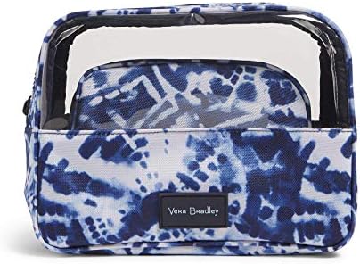 Vera Bradley Women's Recycled Lighten Up Reactive Cosmetic Makeup Organizer Set 1 Vera Bradley Women's Recycled Lighten Up Reactive Cosmetic Makeup Organizer Set