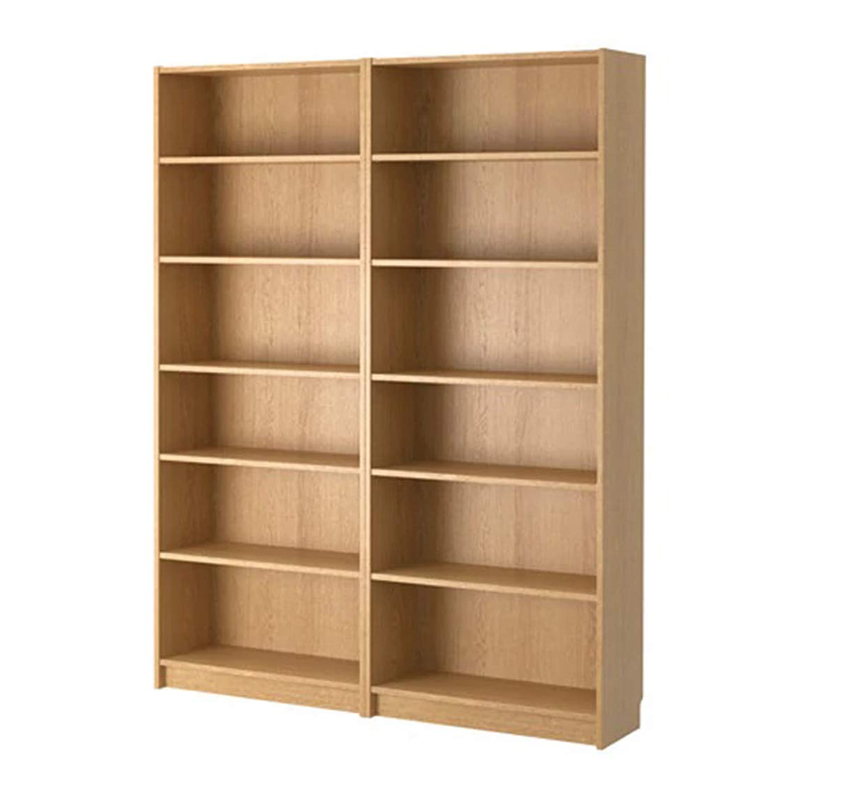 Bookcase Oak Veneer 160 x 202 x 28 cm Adjustable Shelves Amazon.co.uk