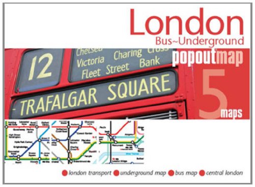 London Bus/underground PopOut Map (Popout Maps) by Popout Maps (Hardcover)