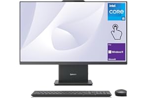 Lenovo 2024 IdeaCentre I Business All-in-One, 27" FHD Touchscreen 100Hz, Intel Core i5-13420H, 32GB DDR5 RAM, 1TB SSD, Wireless Charging Base, Wireless KB & Mouse, Wi-Fi 6, Windows 11 Pro, Grey