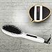 Magnifeko Hair straightening Brush Professional Comb Ceramic straighter for hair styling (white)