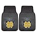 FANMATS 13253 Notre Dame Fighting Irish 2-Piece Heavy Duty Vinyl Car Mat Set, Front Row Floor Mats, All Weather Protection, Universal Fit, Deep Resevoir Design - ND Primary Logo
