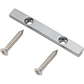 Musiclily Pro 43mm Brass Bass String Retainer Bar String Guide Tree, Chrome | for 4-String Electric Bass