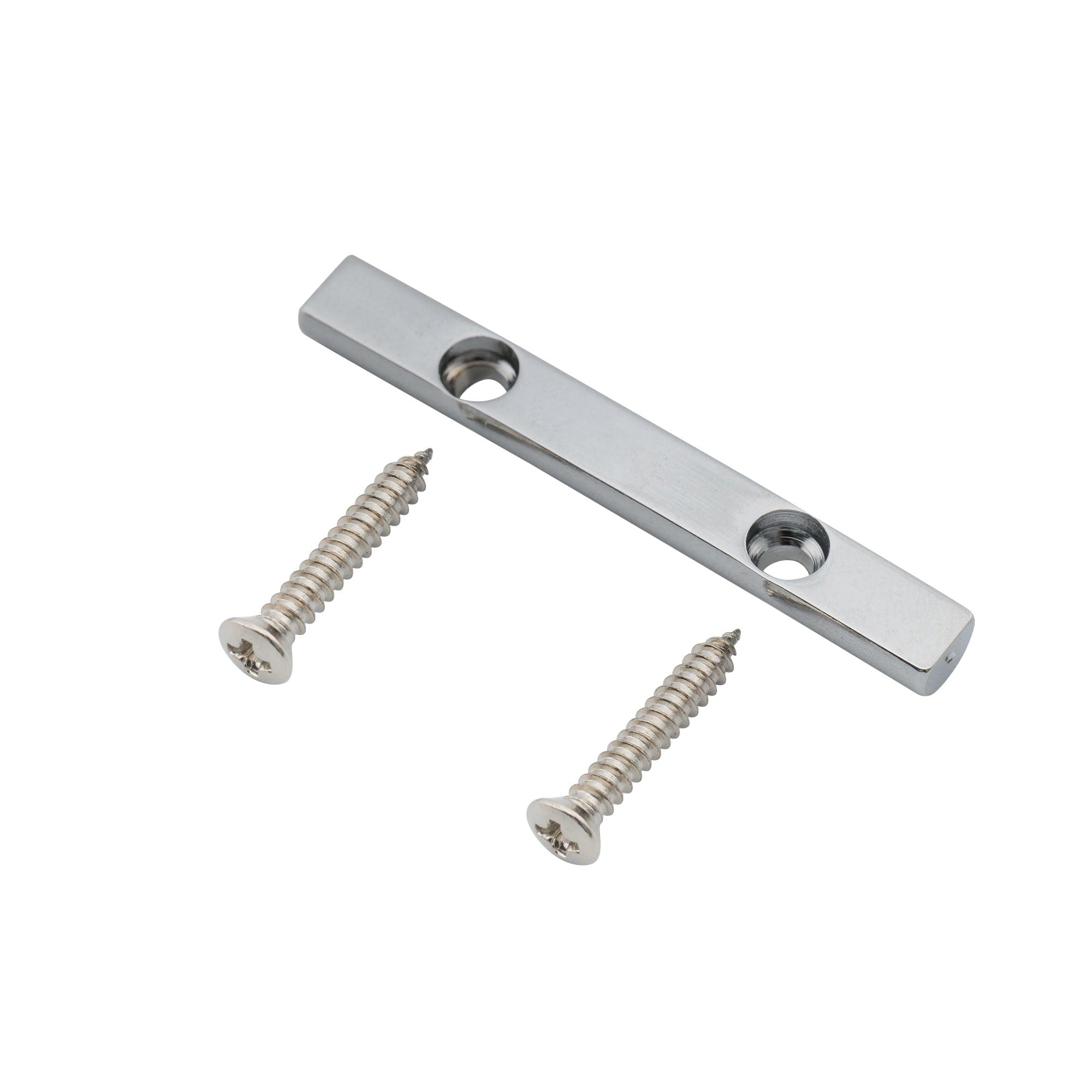 Musiclily Pro 43mm Brass Bass String Retainer Bar for 4-String Electric Bass, Chrome