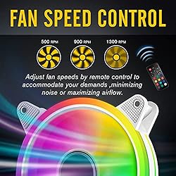 EZDIY-FAB White Moonlight 120mm RGB Case Fan with