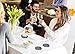 YouShop Luxury Coasters for Drinks - Premium Metal, Black Leather, Velvet Base | Contemporary and Clean Style, Modern Coaster Set for Living Room, Kitchen, or Office Cup Coasters | Protect Furniture