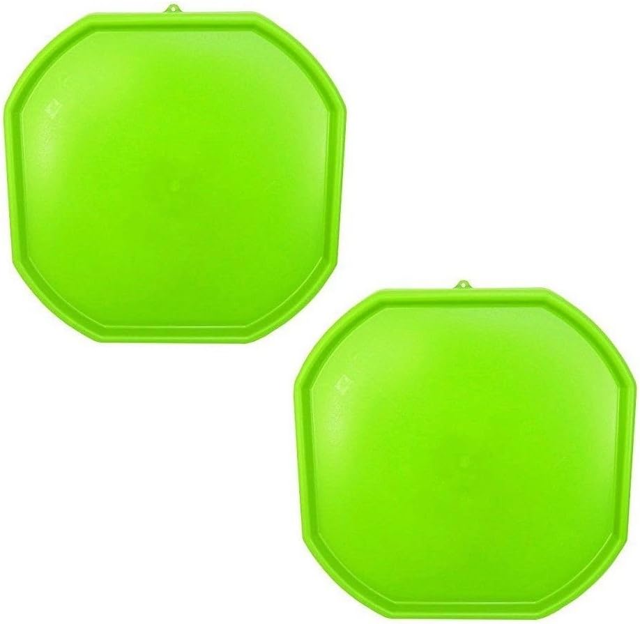 Srendi® 2 x LIME GREEN Large Plastic Builder Children Kids Play Mixing Tray Spot for Cement Mortar Sand Toy Fun Game School Play Time Colour MIXING TRAY