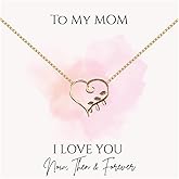 ZEWAR Rose Gold Heart Necklace for Women,Expecting mom Gift,Pregnancy, Baby Shower, Gender Reveal, First Time Mom, Wife to Be, Mommy Gift, Expecting Mother Jewelry, Mothers Day Gifts