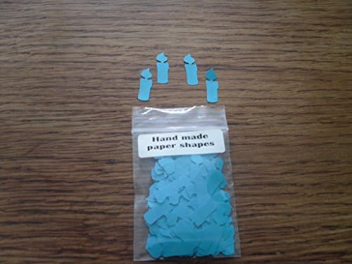 Hand made blue candles confetti/embellishments 2.5cm x 0.5cm Paperback – 2014