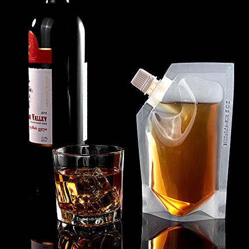 5 Concealable+Reusable+Liquor+Pouches+drinking+32OZ1+4PCS