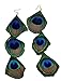 Womens Teens Girls Bohemian Peacock Feather Earrings