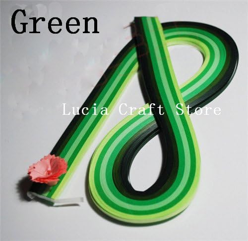 120pcs Quilling Paper Width 3mm Length 54cm 6 Color DIY Paper Handmade Craft (3MM Green)