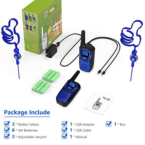 Topsung Walkie Talkies for Adult, Easy to Use Rechargeable Long Range