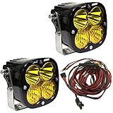 Baja Designs 67-7813 XL80 Amber Driving/Combo Light Bar, Pair