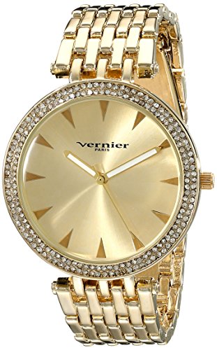 Vernier Paris Women's VNRP11186YG Gold-Tone Watch