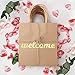 Welcome Bags for Wedding Guests - Premium Quality Kraft Paper Bags Bulk Perfect as Wedding Welcome Bags for Hotel Guests - Excellent to Present Wedding Favors for Guests (25-Pack)