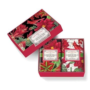 Michel Fleur De Noel Soap Set Of 2 X 45 Oz