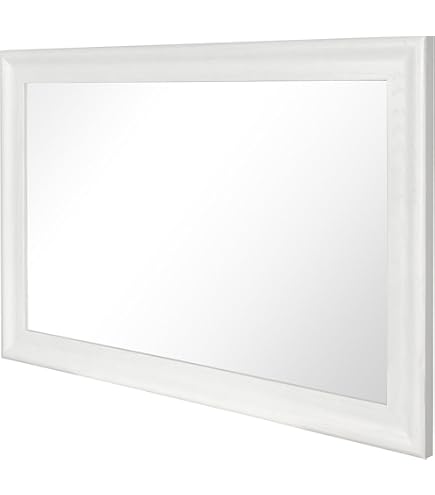 Espejo De Baño De Madera Para Pared, Rectangular De 24 X 36 Pulgadas, Espejo De Tocador Colgante Marrón Templado Con Esquinas Redondeadas Para Sala De Estar, Dormitorio, Entrada (nogal, 24 X