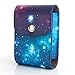 [Portable Instax Mini Photo Collecting Case] —WOODMIN Exclusive Starry Sky Galaxy PU Leather Storage Bag for 3 Inches Photos, Films and Fijifilm Instax Mini Close-up Lens (Blue)