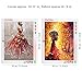 2 Packs 5D DIY Diamond Painting Set Full Drill Arts Crafts for Adults Relieve Stress for Living Room Decoration,Back Girl(12X16 inches/30X40cm)