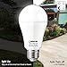 LOHAS Dusk to Dawn LED Outdoor Lighting, 12W(100Watt Equivalent) Smart Sensor Light Bulbs Daylight 5000K, A19 LED Bulb E26 Automatic On/Off Security Yard Lights, Perfect for Porch Garage Patio, 2 Pack