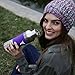 DYLN Living Water Bottle - Alkaline Antioxidant water with VitaBead Diffuser Bamboo Cap and Silicone Sleeve Grip (750ml, Increases pH up to 9+)-Matte Royal Purple