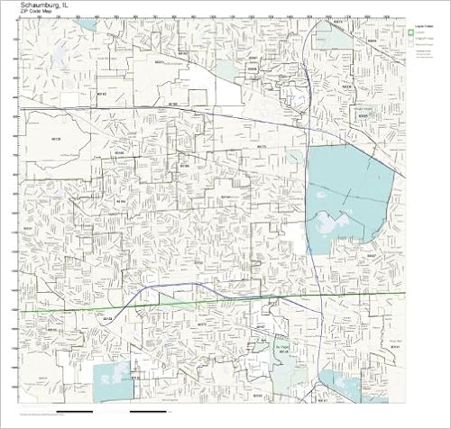 Schaumburg Zip Code Map Zip Code Wall Map Of Schaumburg, Il Zip Code Map Laminated: Amazon.com:  Office Products