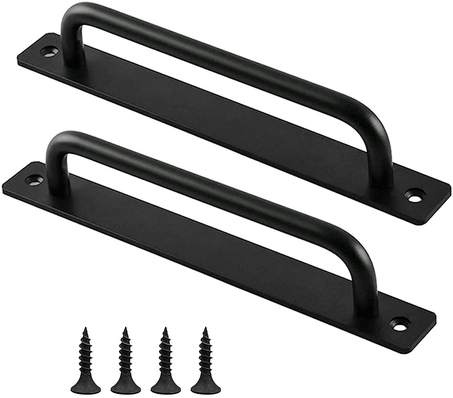 Photo 1 of Gaizda Pack of 2 Barn Door Handles, Sliding Pull Handle, High Performance Cabinet and Drawer Knobs, Kitchen Hardware for Wooden Doors, Black