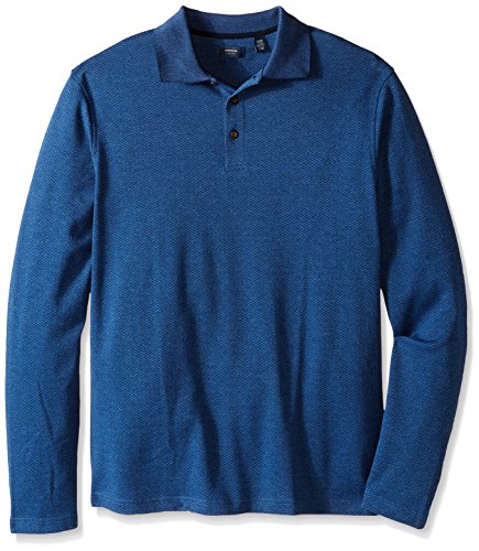 Arrow Men's Big-Tall Long Sleeve Jaspe Herringbone Polo, Marine Corp, 3X-Large…