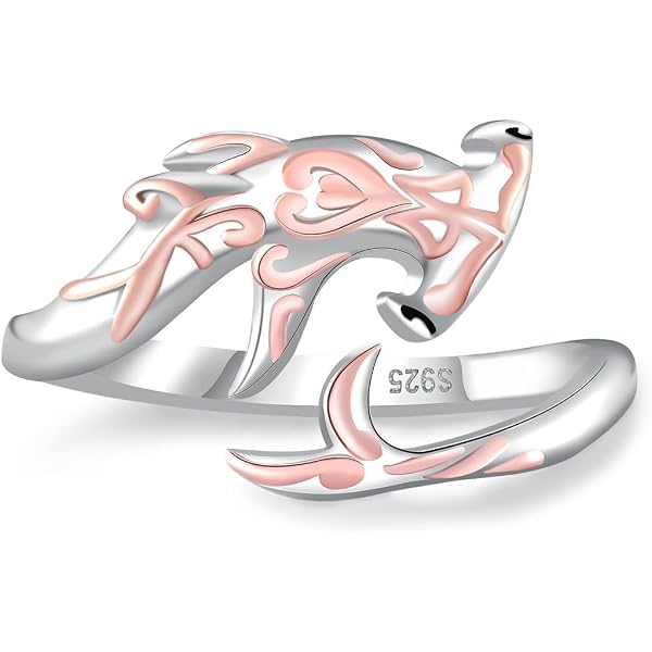 Sterling Silver Whale Tail Zircon Ring – Ocean Lovers United