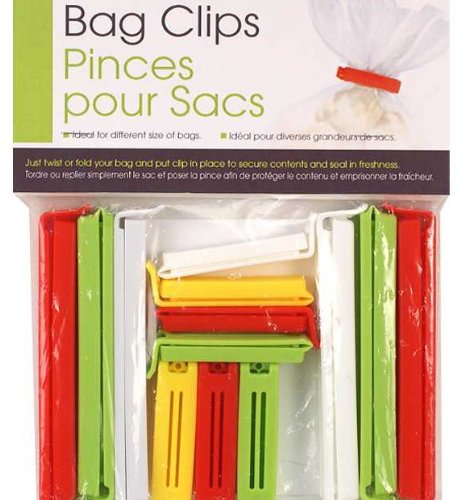 Click Here to See More Images 13-pc Bag Clips Sealer, Coupon Size, Colors may vary