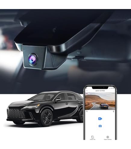 Fitcamx 2K Dual Dash Cam For Lexus IS 2017-2025 - OEM Style Front 1440P + Rear 1080P With WiFi