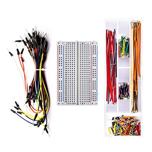 DaFuRui Breadboard Jumper Kit with 400Point Breadboard + 65pcs