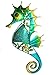 SDL Decorative Metal Glittery Wall Art 32 cm Seahorse ( 17408)