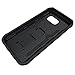 Galaxy S7 Case, Vabogu [Heavy Duty] Soft TPU & Hard PC Rugged Dual Layer Case with Kickstand for Samsung Galaxy S7 (Black)