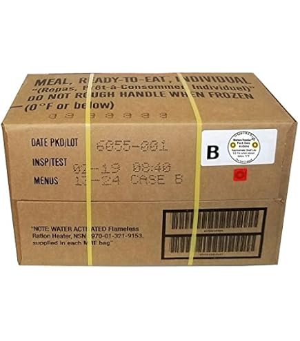 Ration Militaire MRE - Meal Ready-to-Eat - Date 2014 Ou Plus Récente - Inspection 2017