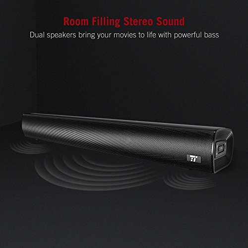 image for (Updated Version) Soundbar, TaoTronics Sound Bar Wired and Wireless Bl