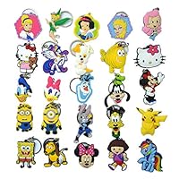 25pcs Key chain Key Tags Goodie Bag Stuffer Christmas Gift Holiday Charms for Girls