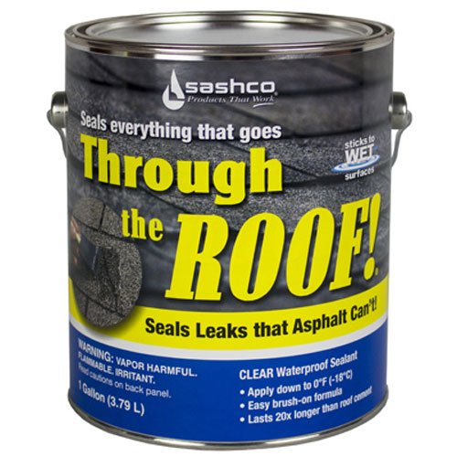 Sashco Gallon Clear Roof Sealant (Best Spray Sealant For Leaks)