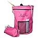 HANDI STITCH Lightweight Knitting Yarn Storage Bag, Tote Organizer, Knitting Bag, Yarn Holder with Pockets/Protect and Store Yarn, Crochet Hooks, Needles and Wool - Knitting Tote Bag Pink