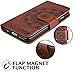 iPhone 5s / iPhone SE Folio Wallet Phone Case Cover, [Stand Video][Card Holder] 4.0inch iPhone5s Flip Leather Case 3D Flower Case for Apple iPhone 5 / iPhone 5s Case - Brown