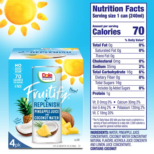 Dole Pineapple Juice Ingredients Nutrition Facts Dole Pineapple